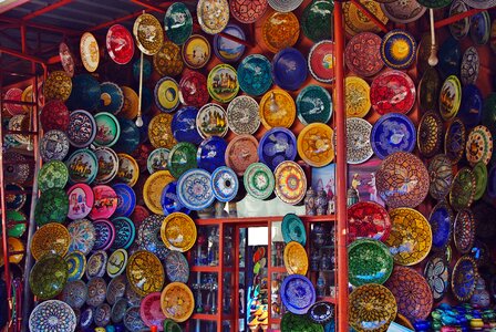 Souk display plates photo