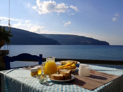 Healthy orange juice greece