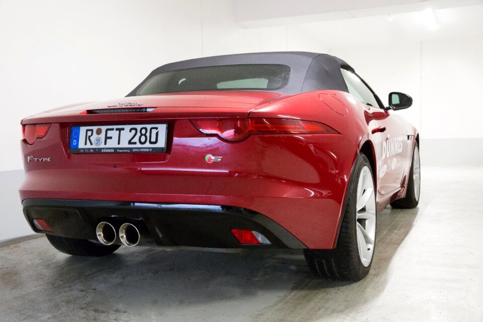 Convertible red rear