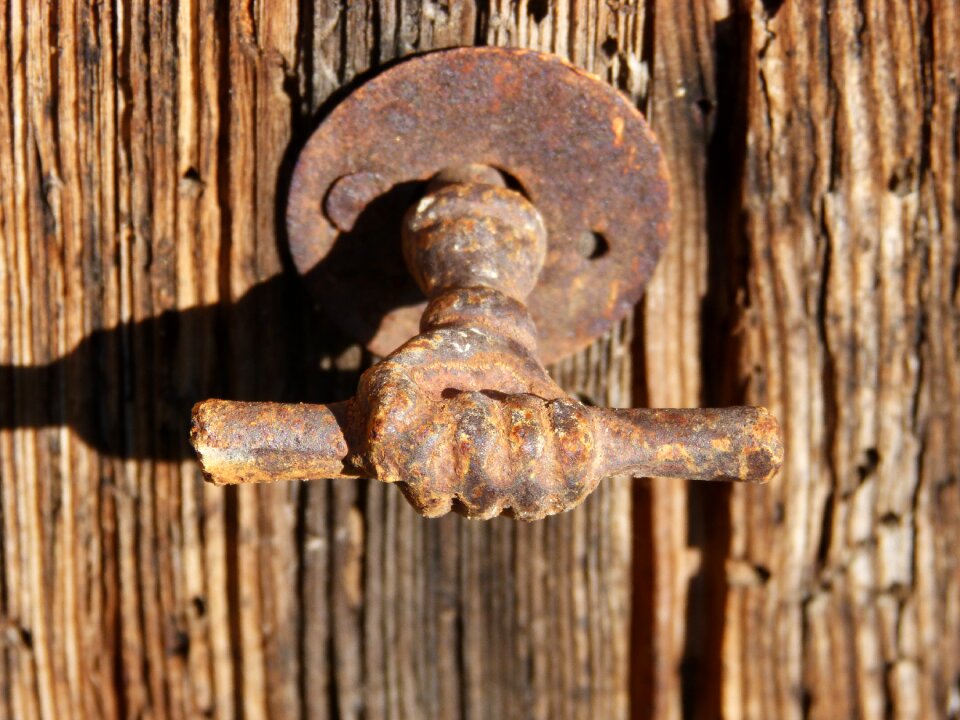 Vintage iron wood