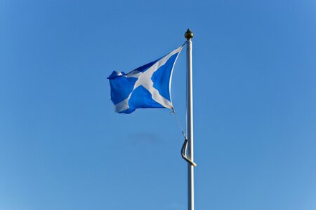 Scottish flag cross
