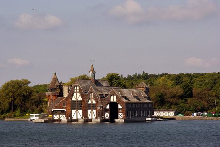 Villa lake landscape