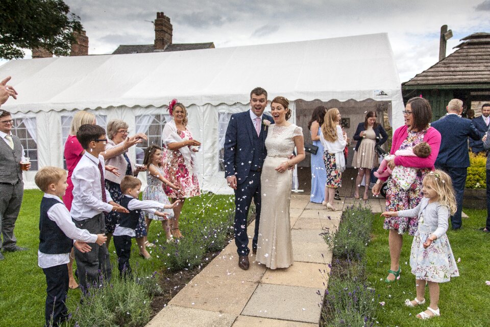 Couple just married kids