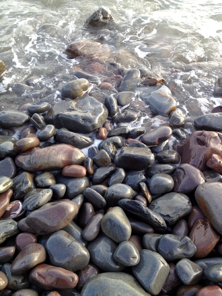 Stone background rock shore