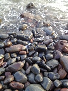 Stone background rock shore photo
