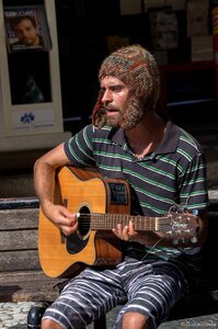Urban performer acoustic photo
