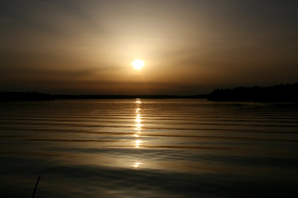 Water waves lake