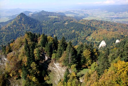 Mountains hiking trails autumn photo