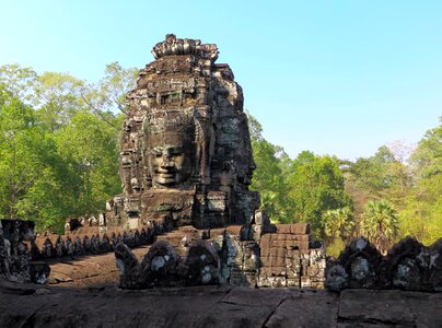 Temple bayon face