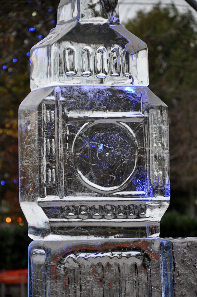 Watch ice sculpture