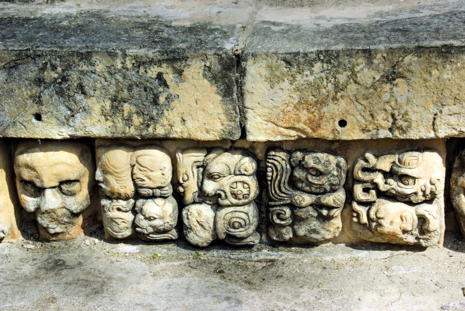 Glyph writing ruins