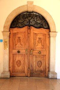 House entrance old door input