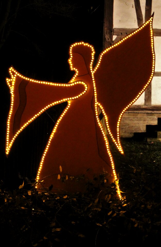 Bright lamp angel