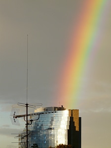 Rain sunshine refraction