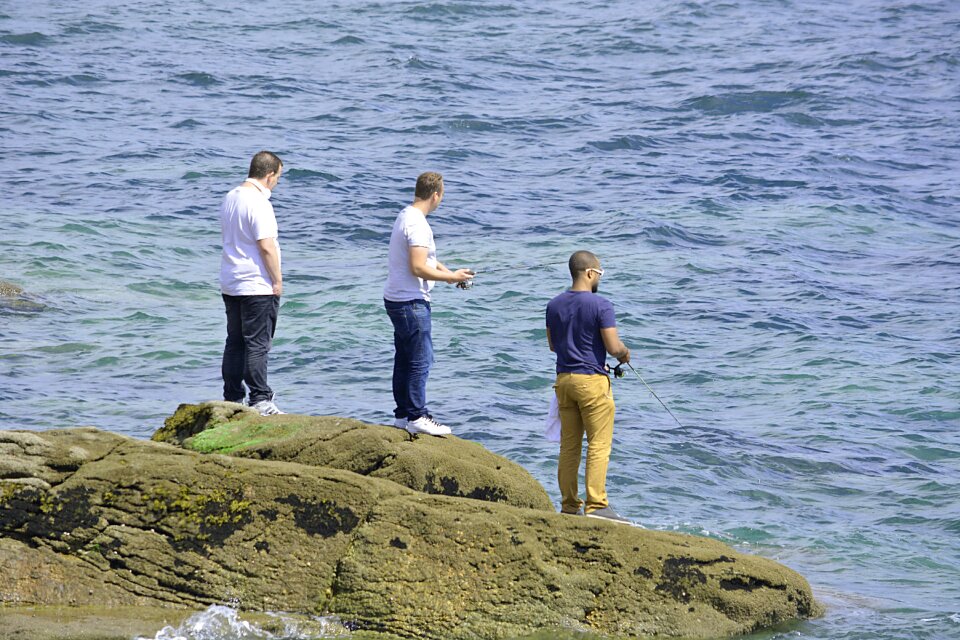 Buddies water men