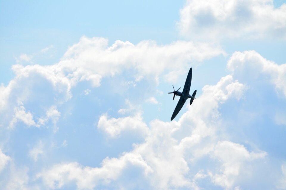 Plane flying airplane
