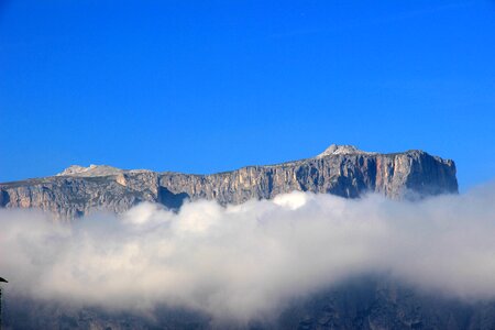 Fog south tyrol mountains photo