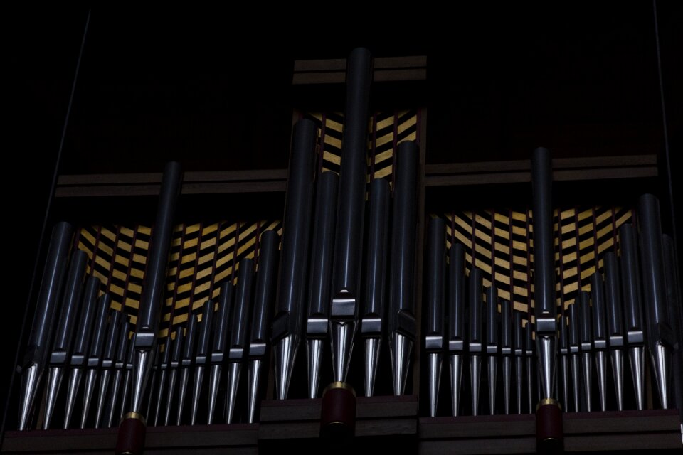 Church service tube organ pipe