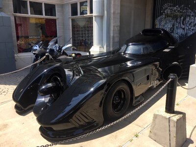 Batman vehicle gray mobile