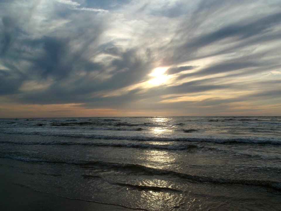 Evening stormy sky