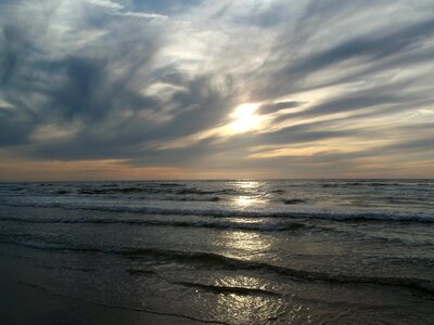 Evening stormy sky