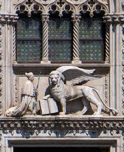 Lion doge coat of arms photo