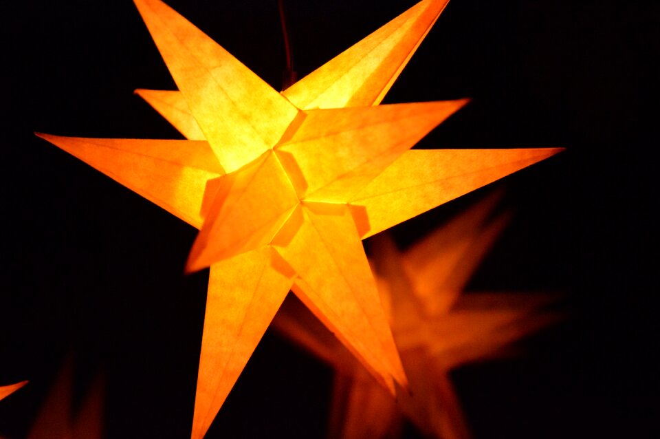 Adventsstern christmas decoration shining