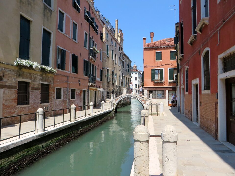 Bridge old town water's edge