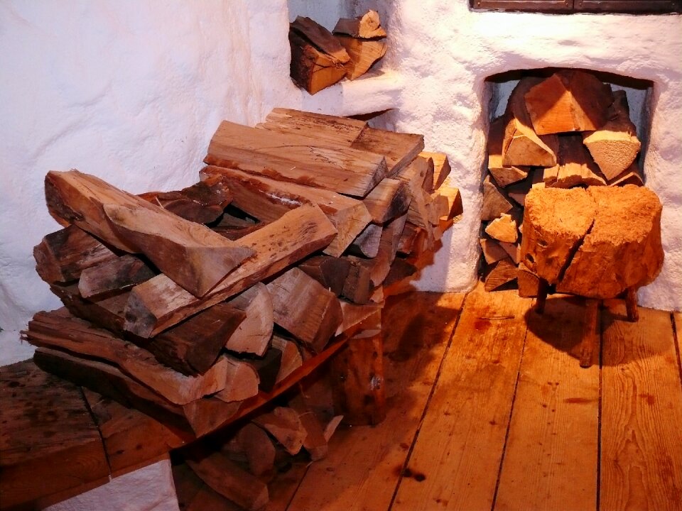 Burn firewood fire