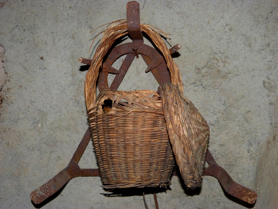 Wicker basket rural