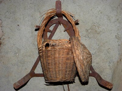 Wicker basket rural