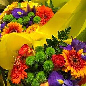 Flowers bouquets colors
