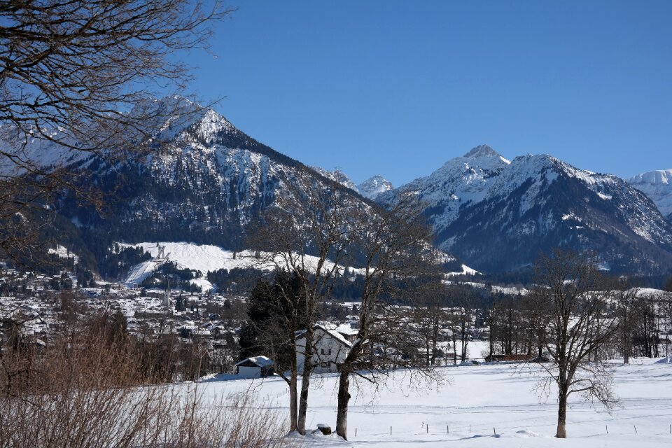 Ski jump small kleinwalsertal allgäu