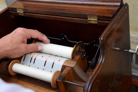 Music wood piano roll photo