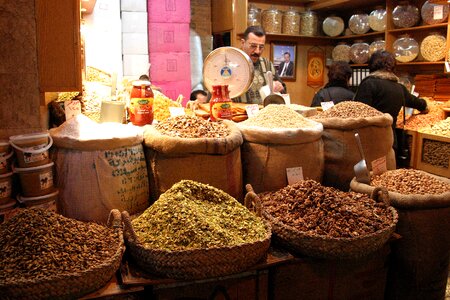 Souk market spices photo