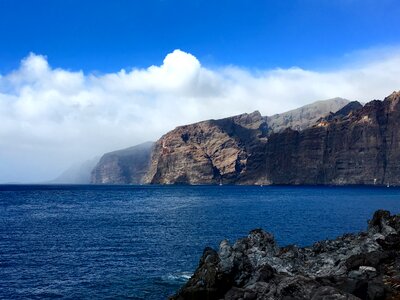 Water canary islands mountains