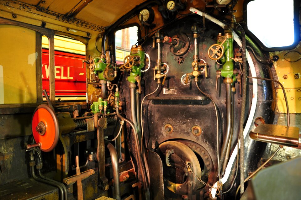 The interior of the historic railway