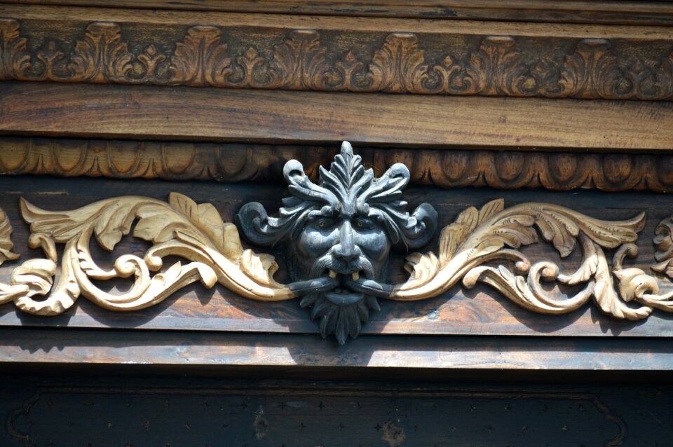 Carving wood architecture draught