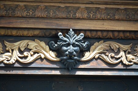 Carving wood architecture draught