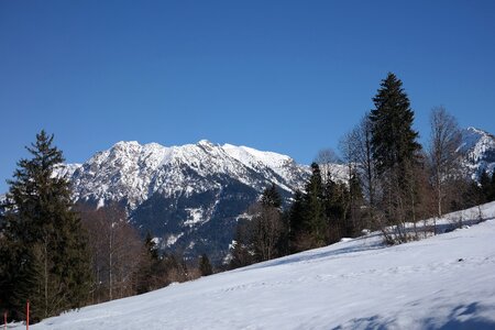 Allgäu mountain snow photo
