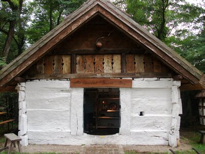 Historically rustic old farmhouse photo