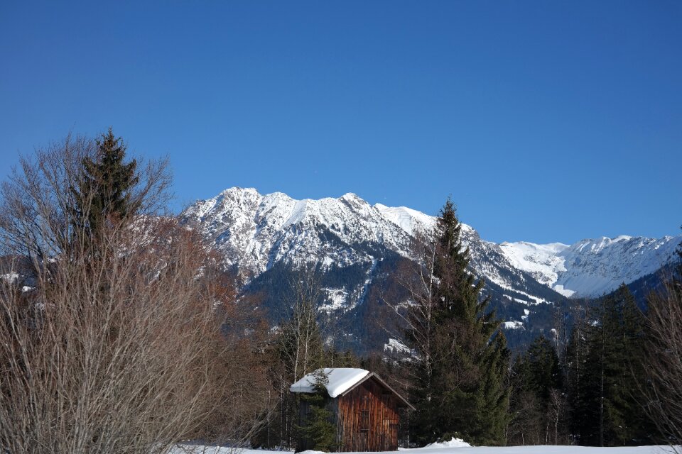 Allgäu mountain snow