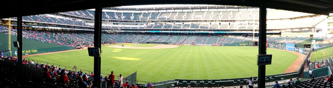 Panorama baseball stadium photo