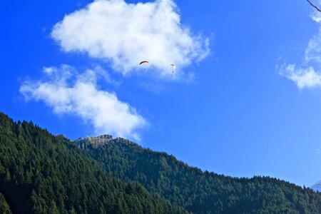 Paraglider mountain outdoors