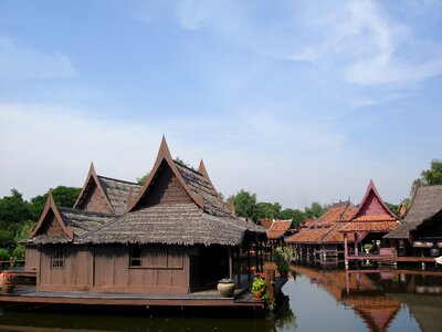 Water floating village stroll