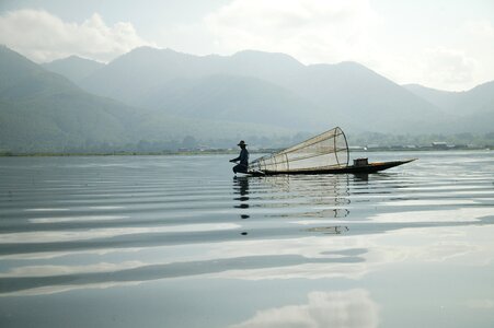 Burma fisherman lake inle