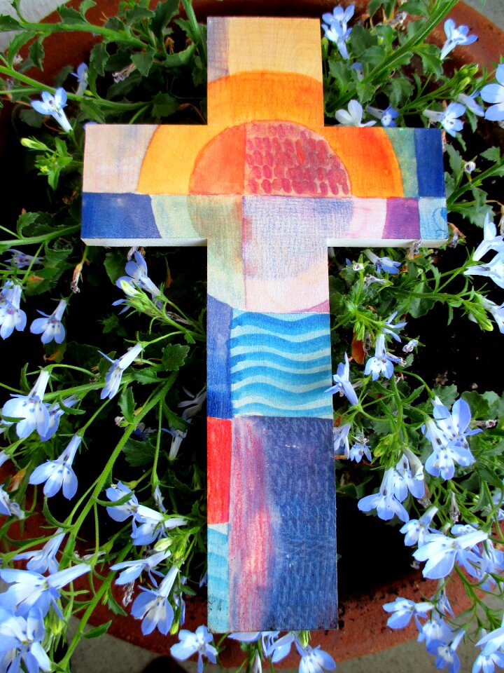 Faith symbol wooden cross