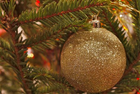 Bauble christmas tree beige photo