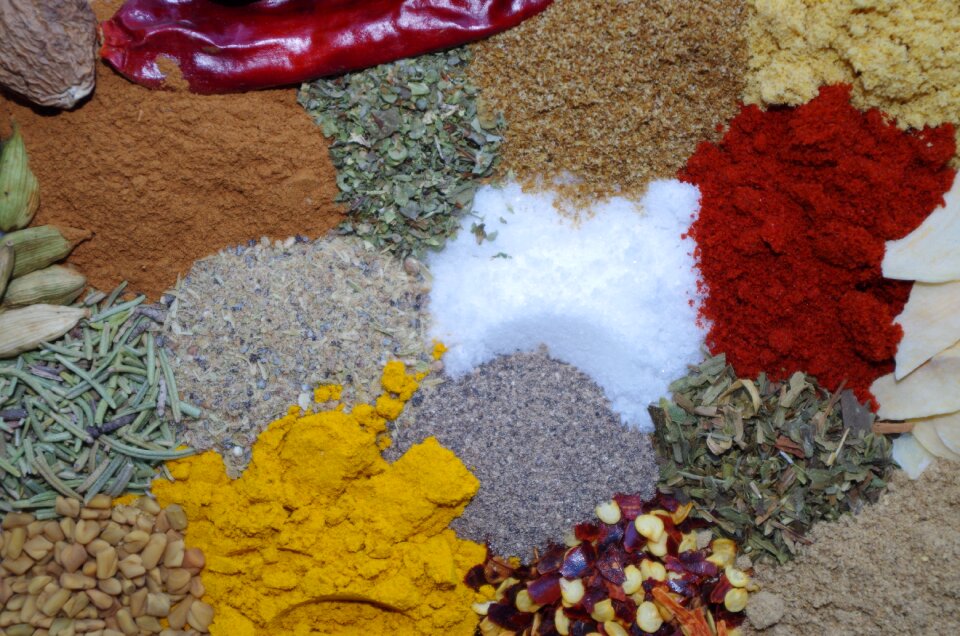 Turmeric cayenne pepper rosemary