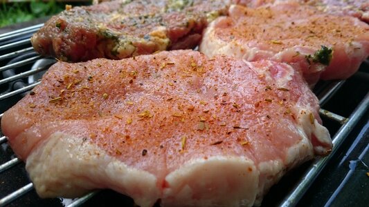 Meat grilled summer